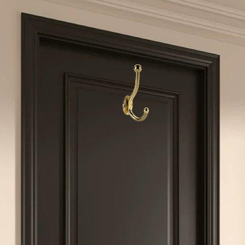 Mdyg04K Die-Cast Zinc Coat Hook, Gold Finish