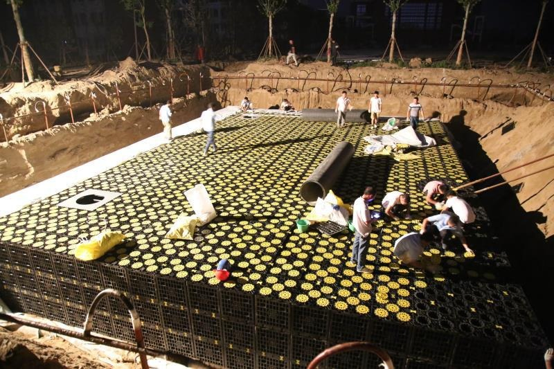 Rainwater Harvesting Storage Tank Storm Water Crate Collection PP Injection Modules