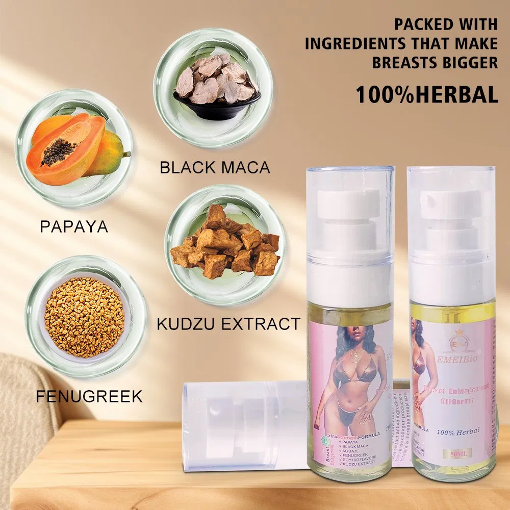 Hot Selling Women's Breast Enhancement Herbal Essence Plump Breasts and Lift Curves Breast Enhancement Oil