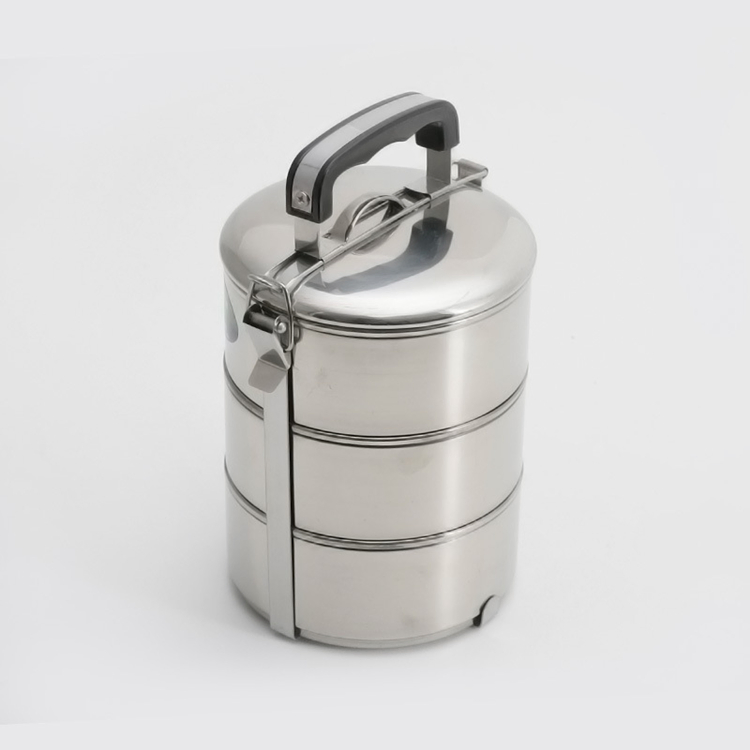 Steel Moving Handle Warm Function Stainless Steel Lunch Box Food Carrier