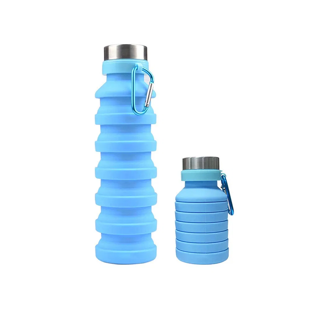 Складная силиконовая бутылка для спорта и путешествий