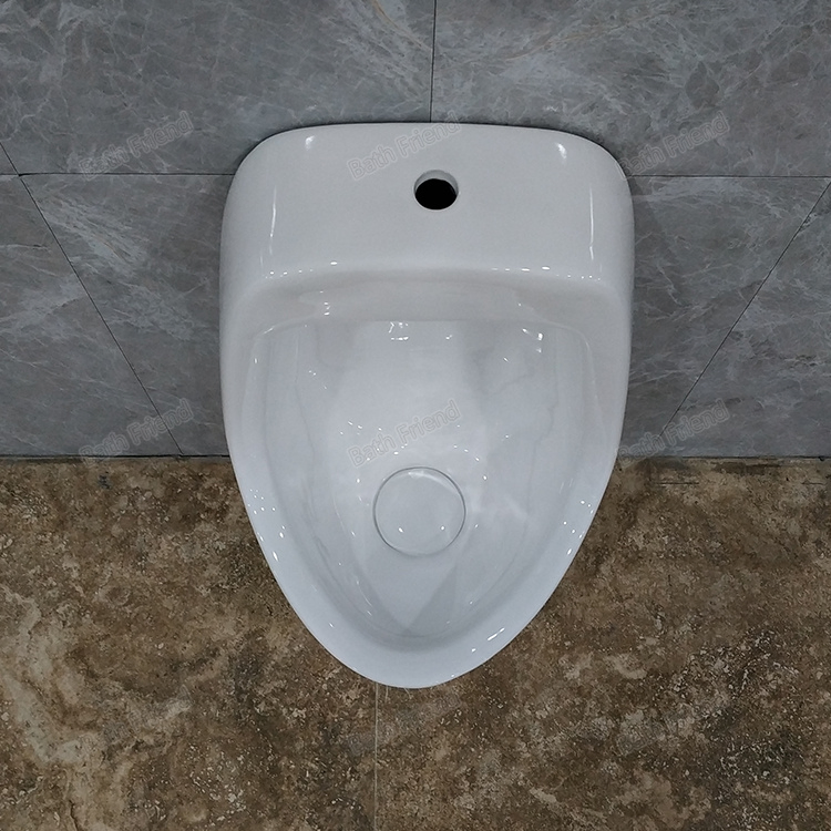 Super Mall Hotel Used Top Spud Flush Valve Waterless Hanging Toilet Ceramic Urinals with Installation Screws