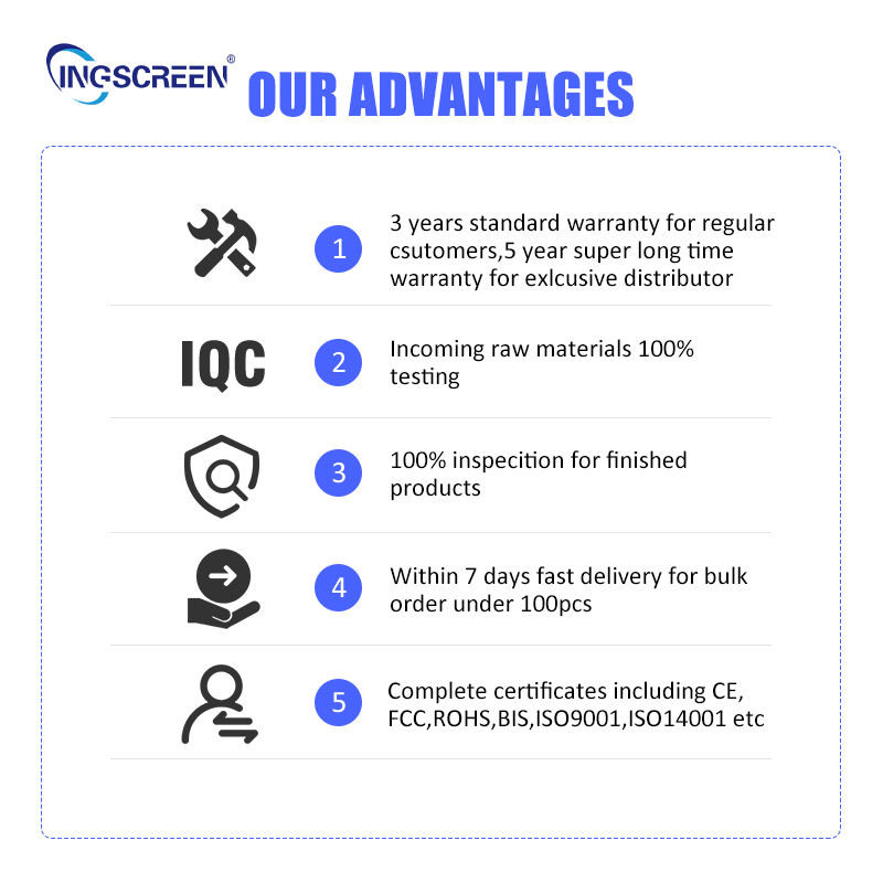 Ingscreen 75inch IR Touch Smooth Screen Media Display LCD Digital Signage