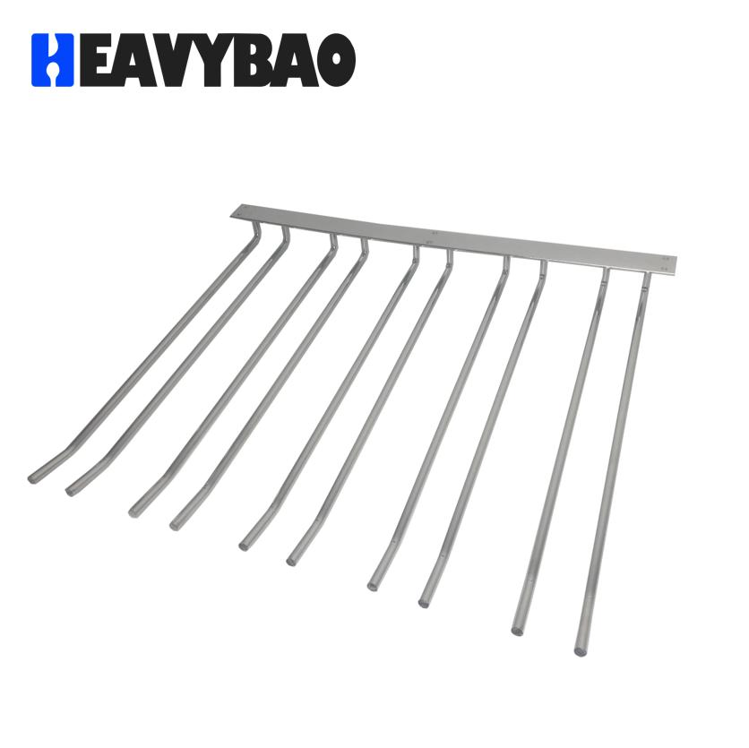 Heavybao Wine Glass Shelf Glasses Holder Storage Under Counter Wine Glass Holder Metal Hanger for Bar and Kitchen