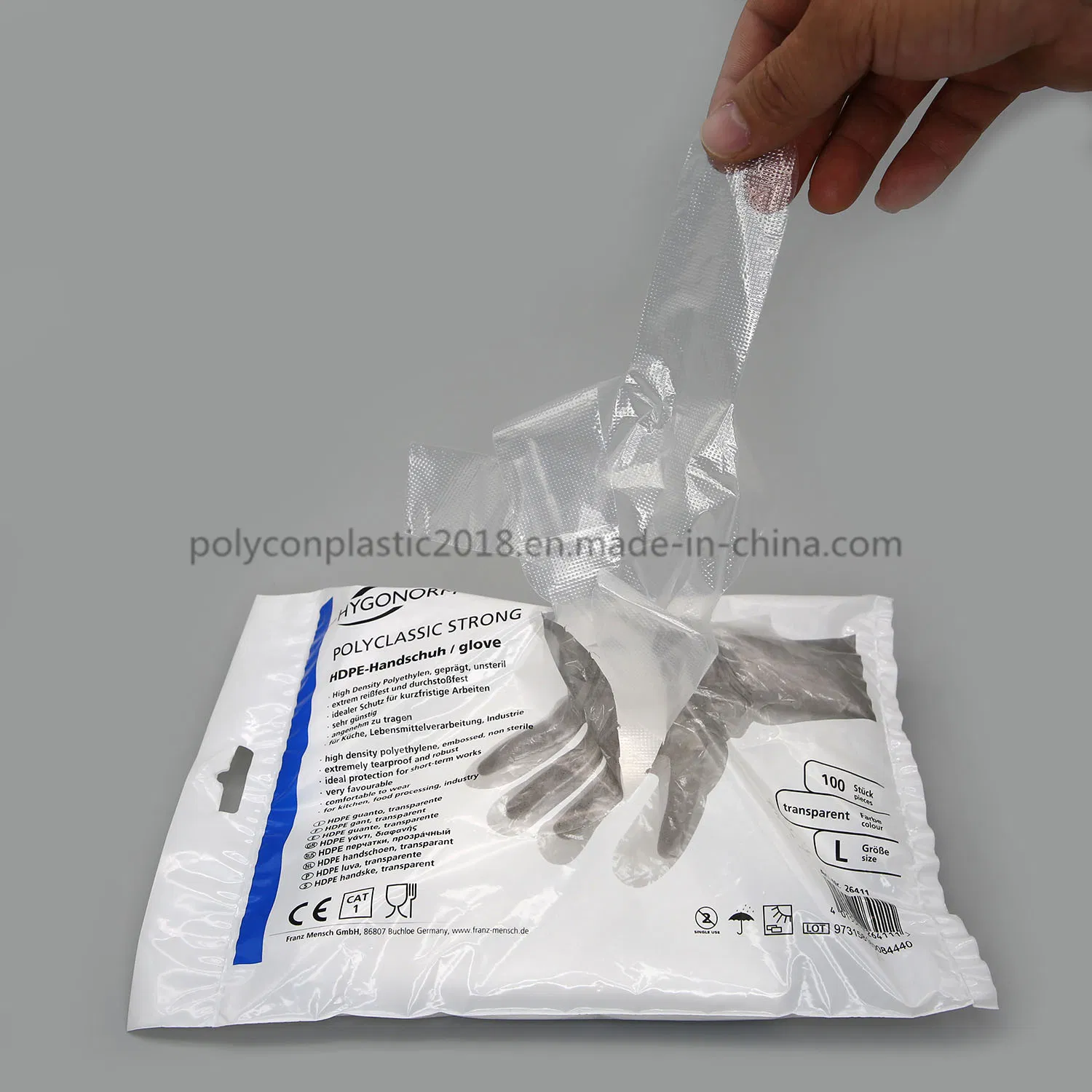 High Performance Household Transparent Disposable Plastic Gloves