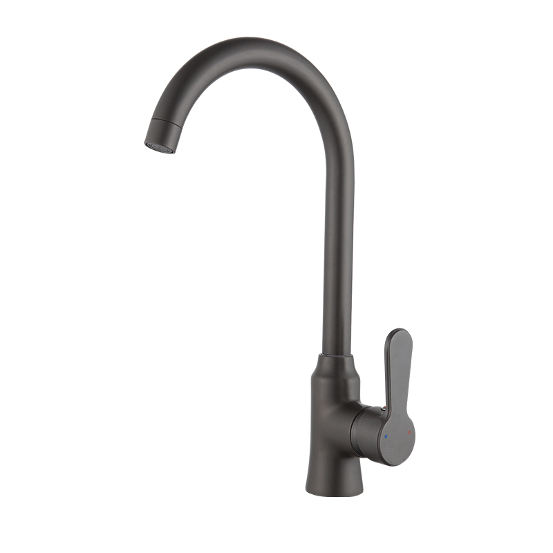 Kitchen Black Faucet Deck Mounted Sink Water Faucet Single Handle Single Hole Black Kitchen Faucets