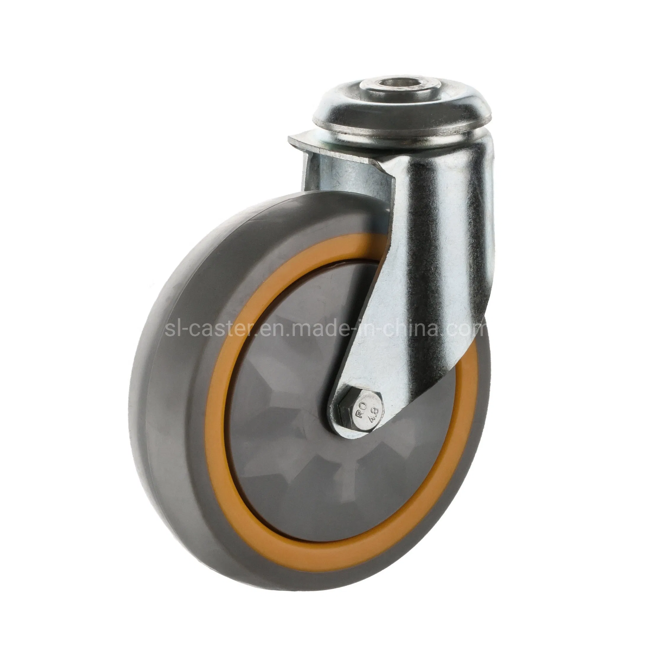 100mm Swivel Bolt Hole Shopping Trolley Castor