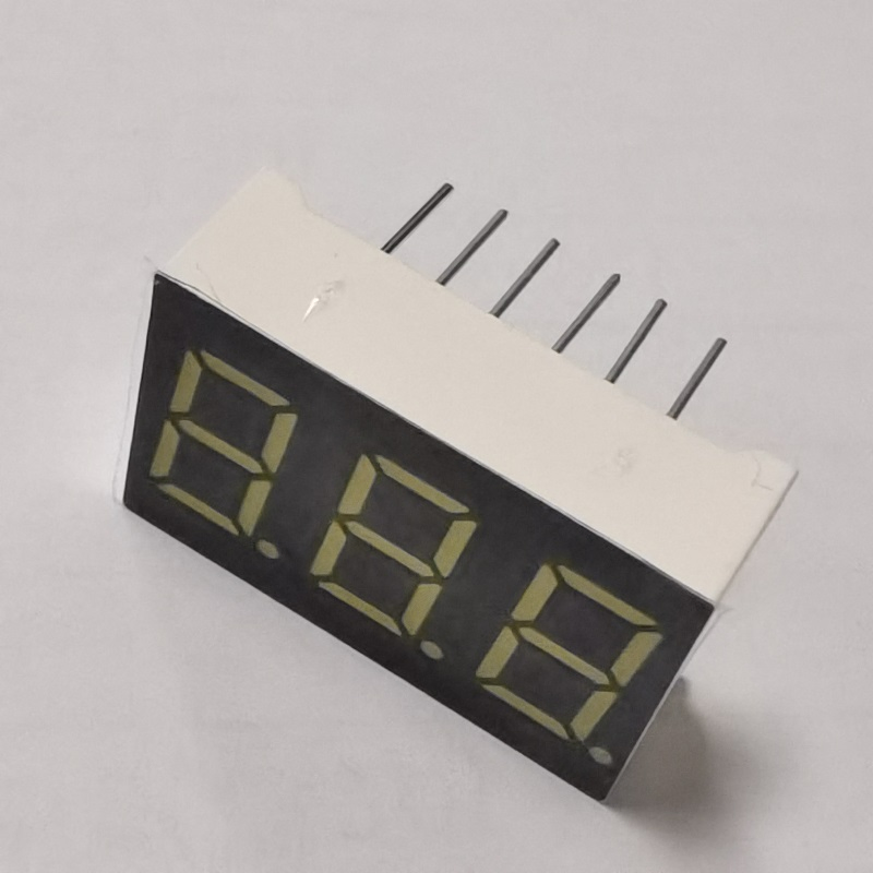 Super Bright Red 3 Digit 7 Segment LED Display Common Anode 0.36"for Temperature/Humidity Indicator
