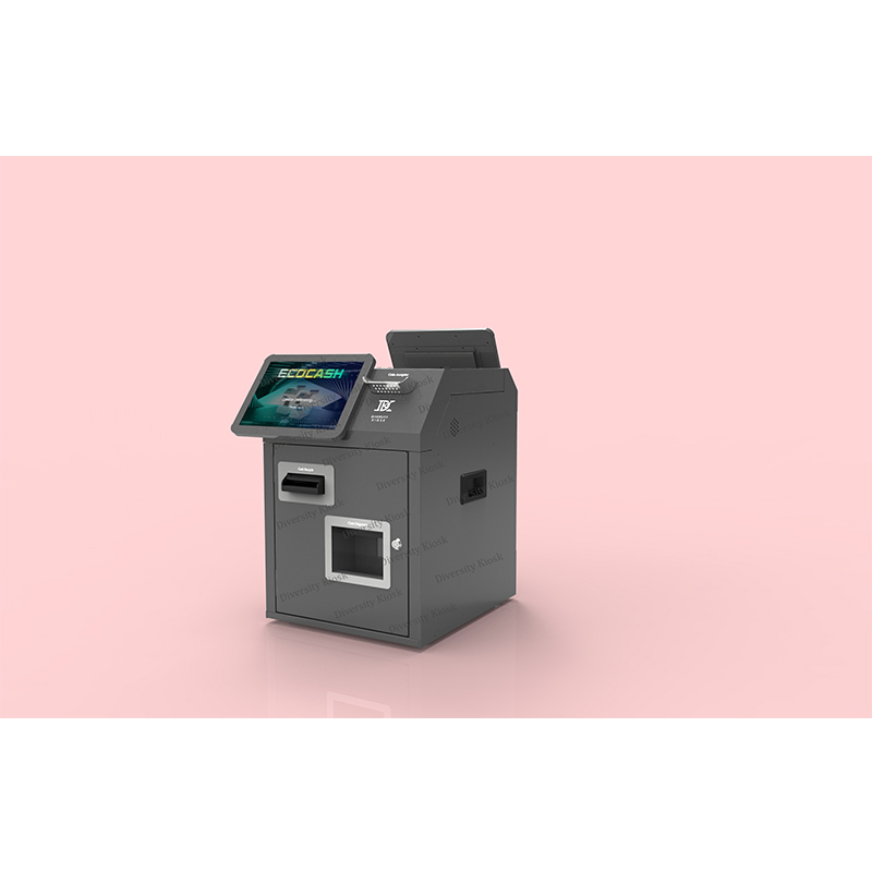 Hot Sale Bill Acceptor Motorized Magnetic Card Reader Cash Deposit and Withdraw Kiosk Terminal Display Cabinet