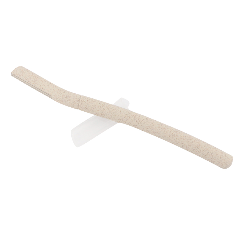 Pack of 12PCS Wheat Straw Biodegradable Material Eyebrow Razor