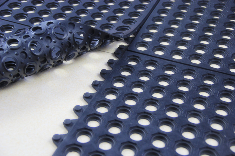 Recycled Rubber Entrance Disinfectant Anti Fatigue Mat for Workshop or Wearhouse