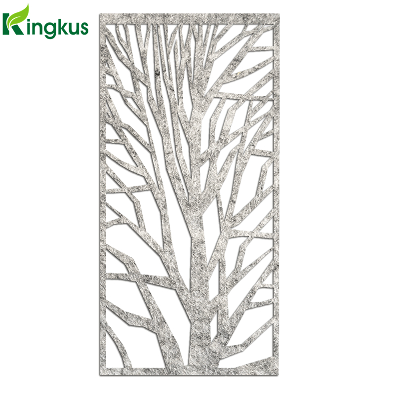 Carved Cubic Polyester Soundproof Room Divider Privacy Pet Acoustic Screen Panels