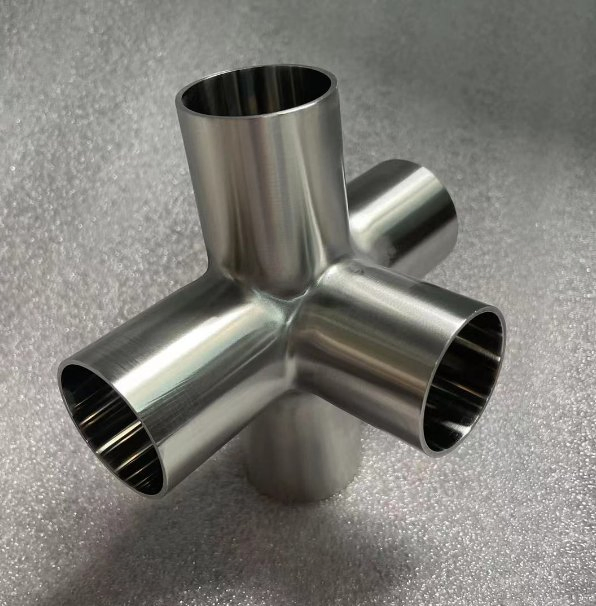 Sanitary Stainless Steel Clamped/Welded 4way 5way 6way Cross