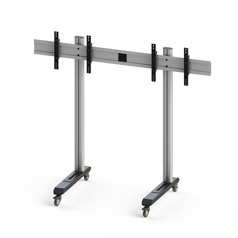 Video Wall Stand Landscape 2-Screens 30-55" Floorbase