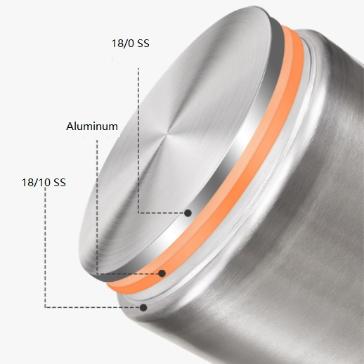 Кастрюля алюминиевая 40 см для тушения капусты