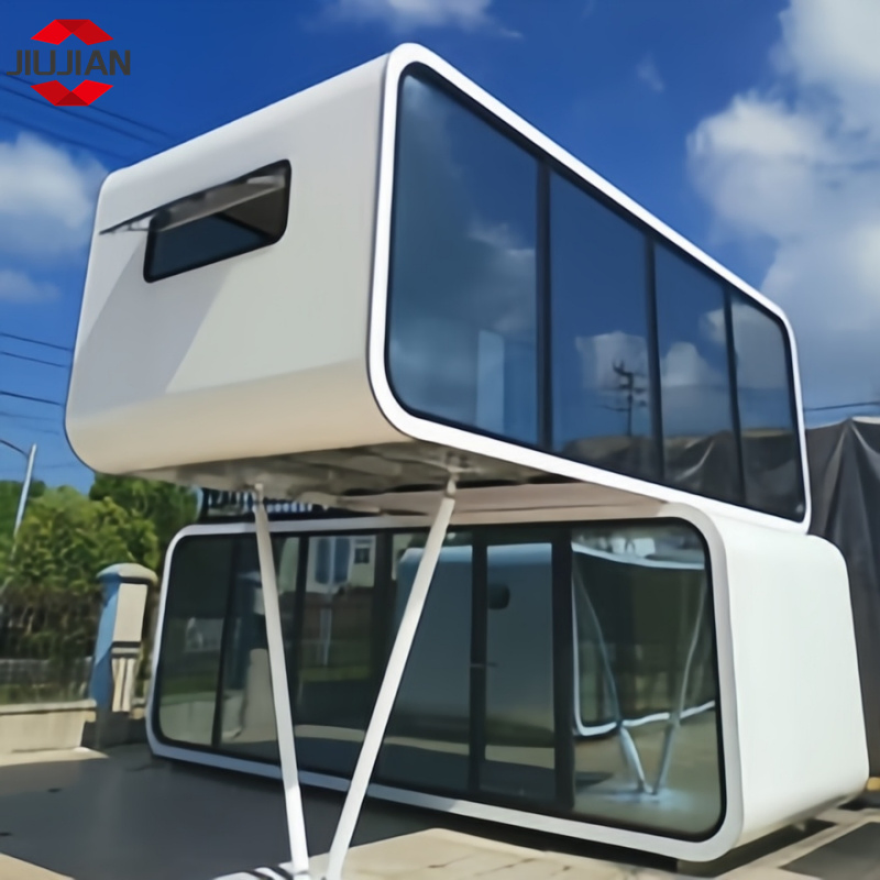 20FT Modular Prefabricated Futuristic Luxury Prefab Apple Cabin for Coffee Shop