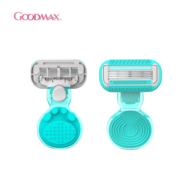 Four Blade Travel Lady Razor Open Back Design