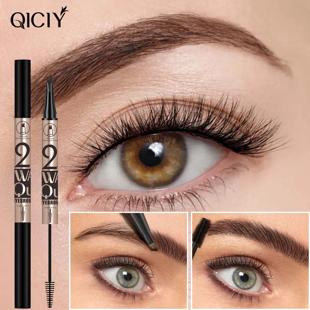 1.9ml 4 Forked Eyebrow Pen+Eyebrow Dyeing Cream Makeup Set