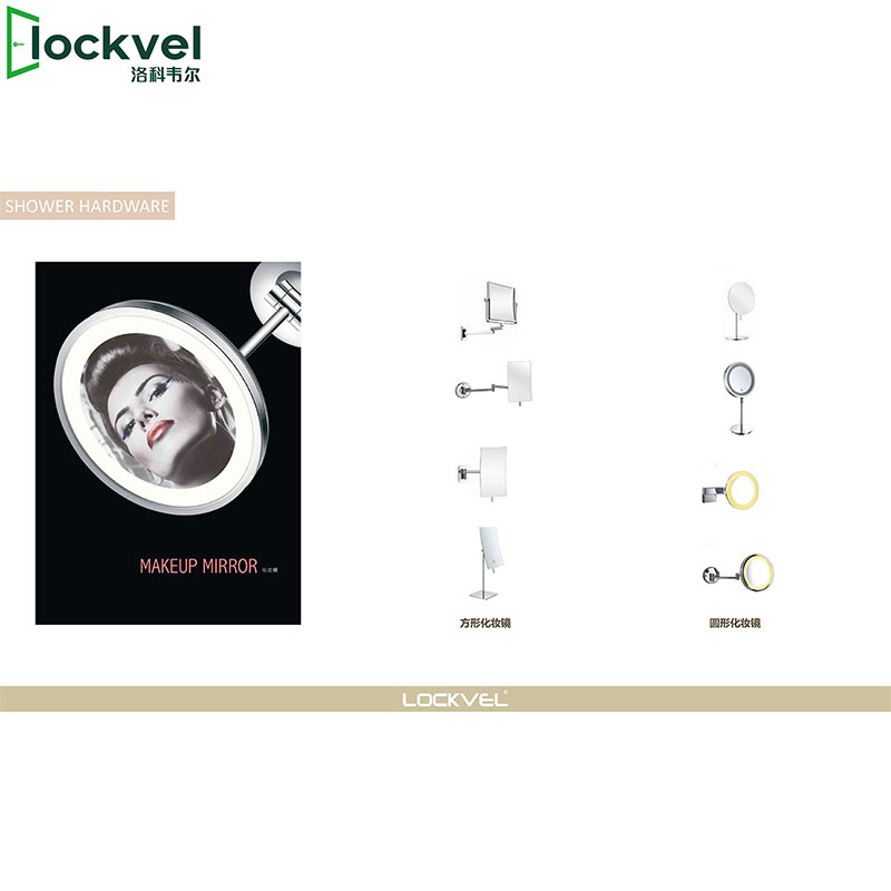 Desktop Makeup Mirror LED Lamp Round Shape Cosmetic Mirror