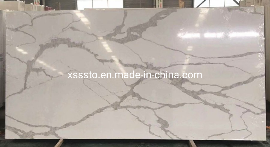 Customized Artificial White Quartz Countertops for Kitchen