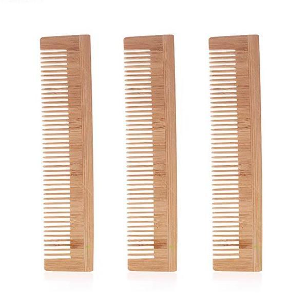 Custom Laser Logo Private Label Travel Hotel Use Eco Friendly Bamboo Hair Comb