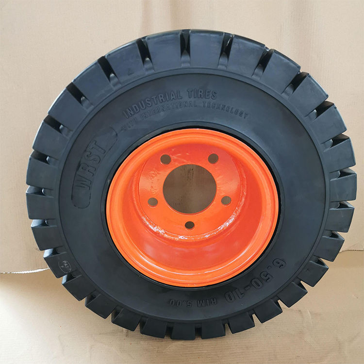 Wonray Solid Forklift Tire 6.50-10 / 5.00F-10 Industrial Solid Rubber Tire