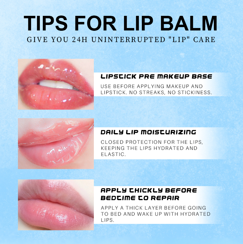 Beauty Cosmetics Skin Care Repairing Chapped Dry Lip Vanilla Lip Balm