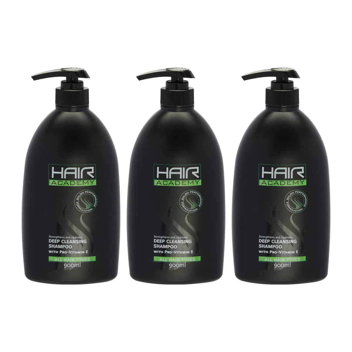 900ml Hair Academy Deep Cleansing Shampoo with PRO-Vitamin E