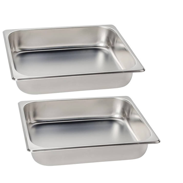 Factory Wholesale Storage Metal Food Baking Cake Pan Stainless Steel Food Restaurant Hotel Steam Table Pans