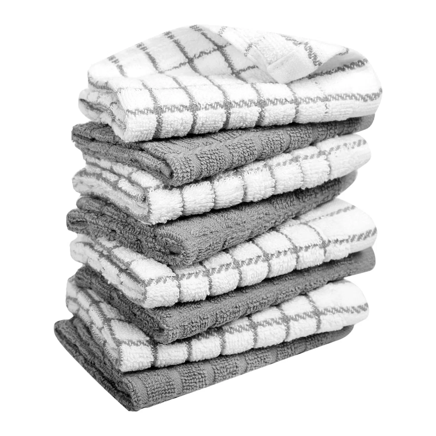 Cotton Dish Cloths Towels for Kitchen, Light and Soft, Quick Drying Rags for Cleaning