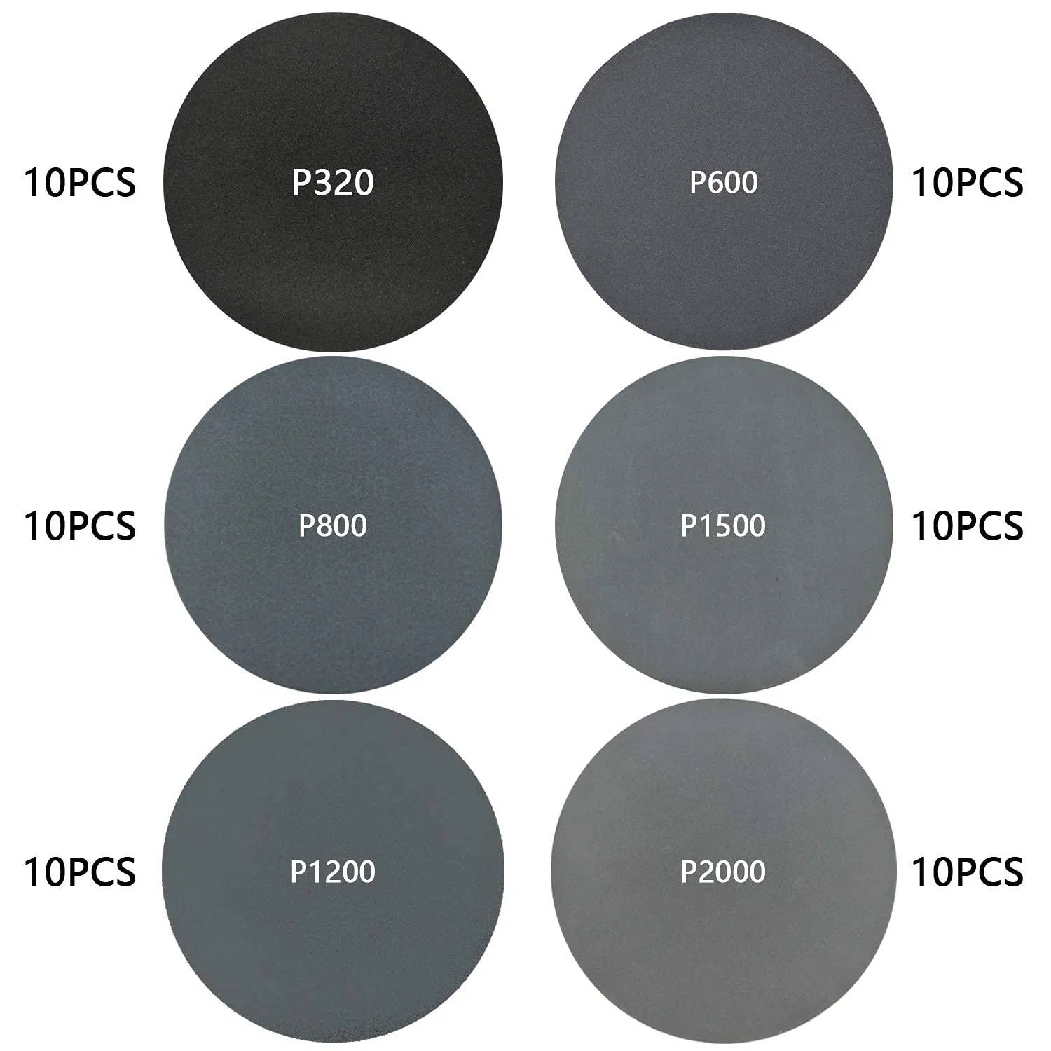115 mm 8holes Hook and Loop Silicon Carbide Abrasive Sanding Disc