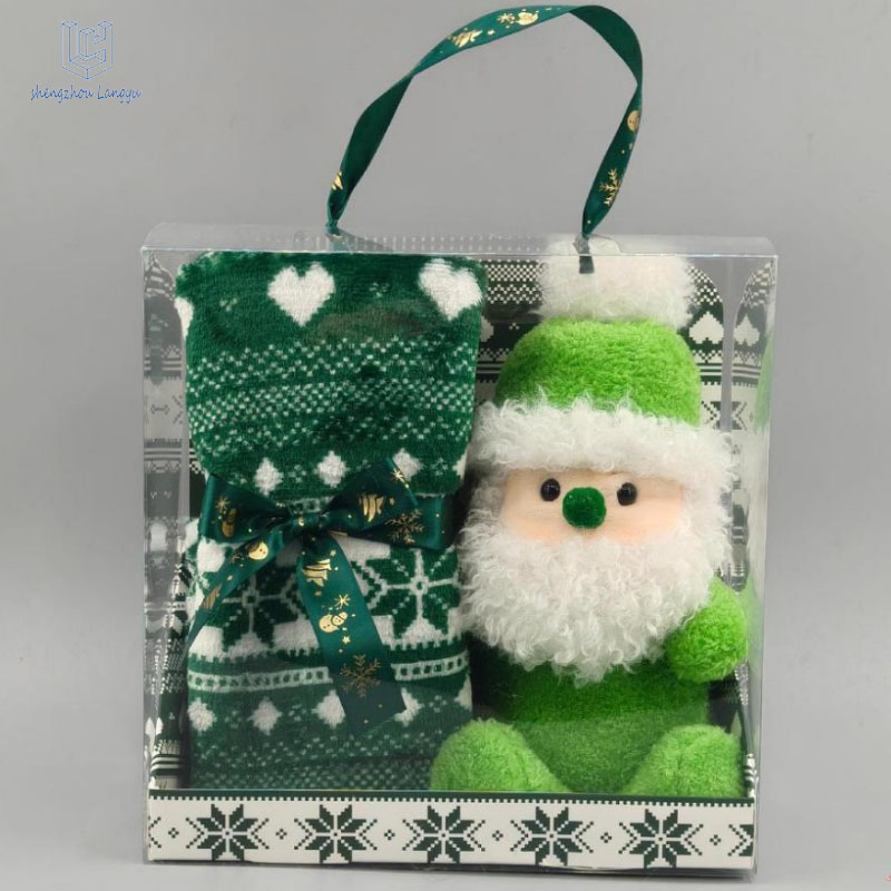 Wholesale Security Blanket Soft Lovey Unisex Lovie Baby Gift for Foreign Trade Christmas Gift Box