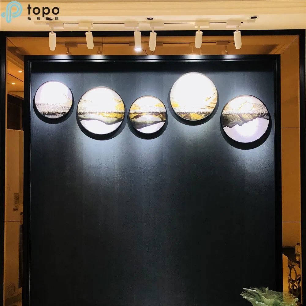 500mm Decorative Chinese Modern Circle Landscape Painting (MR-YB6-2051D)