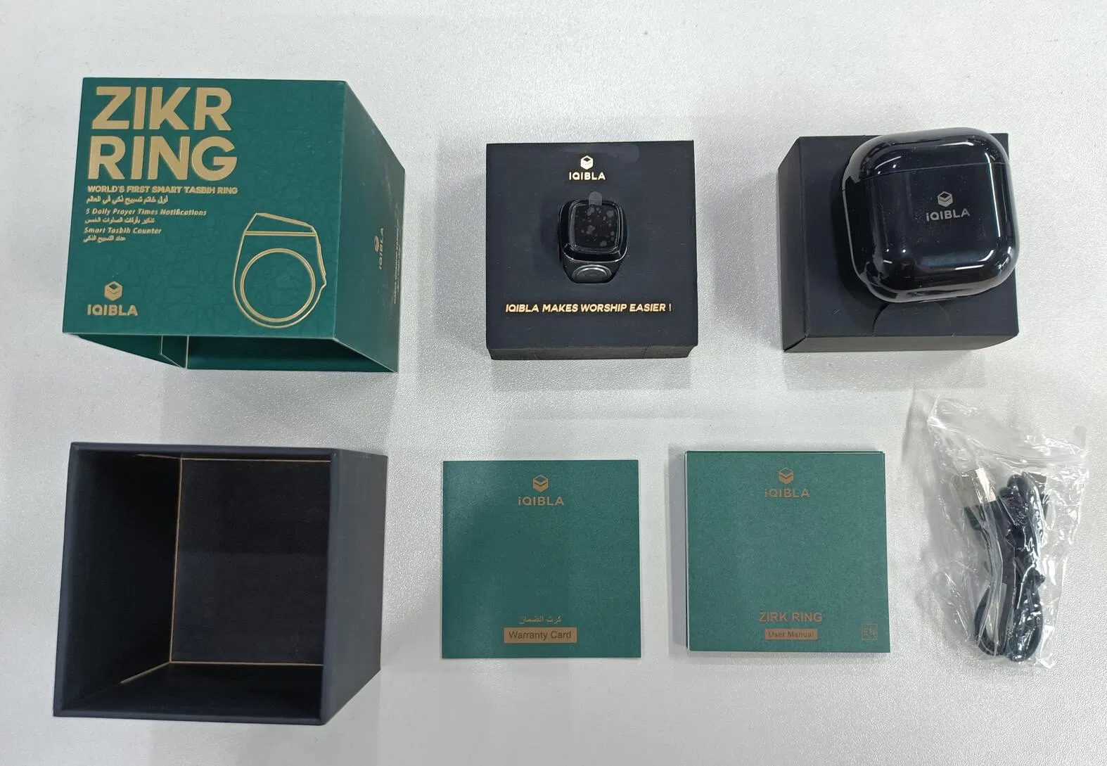 Digital Islam Muslim Iqibla - Smart Tasbih Zikr Ring