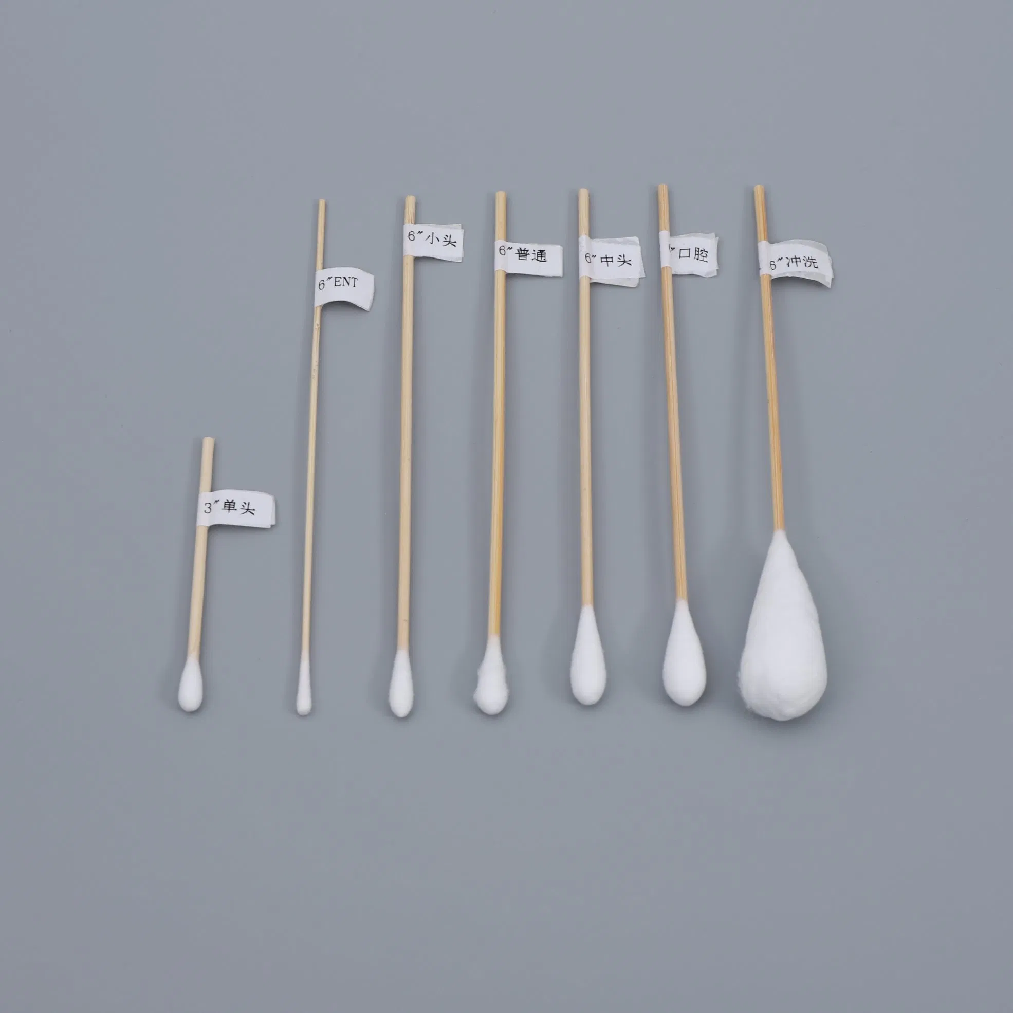 High Quality Medical Cotton Swabs Wooden Stick Cotton Buds