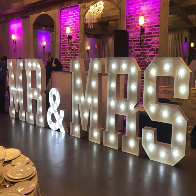 Waterproof Metal Acrylic Marquee LED Letters Alphabet Sign