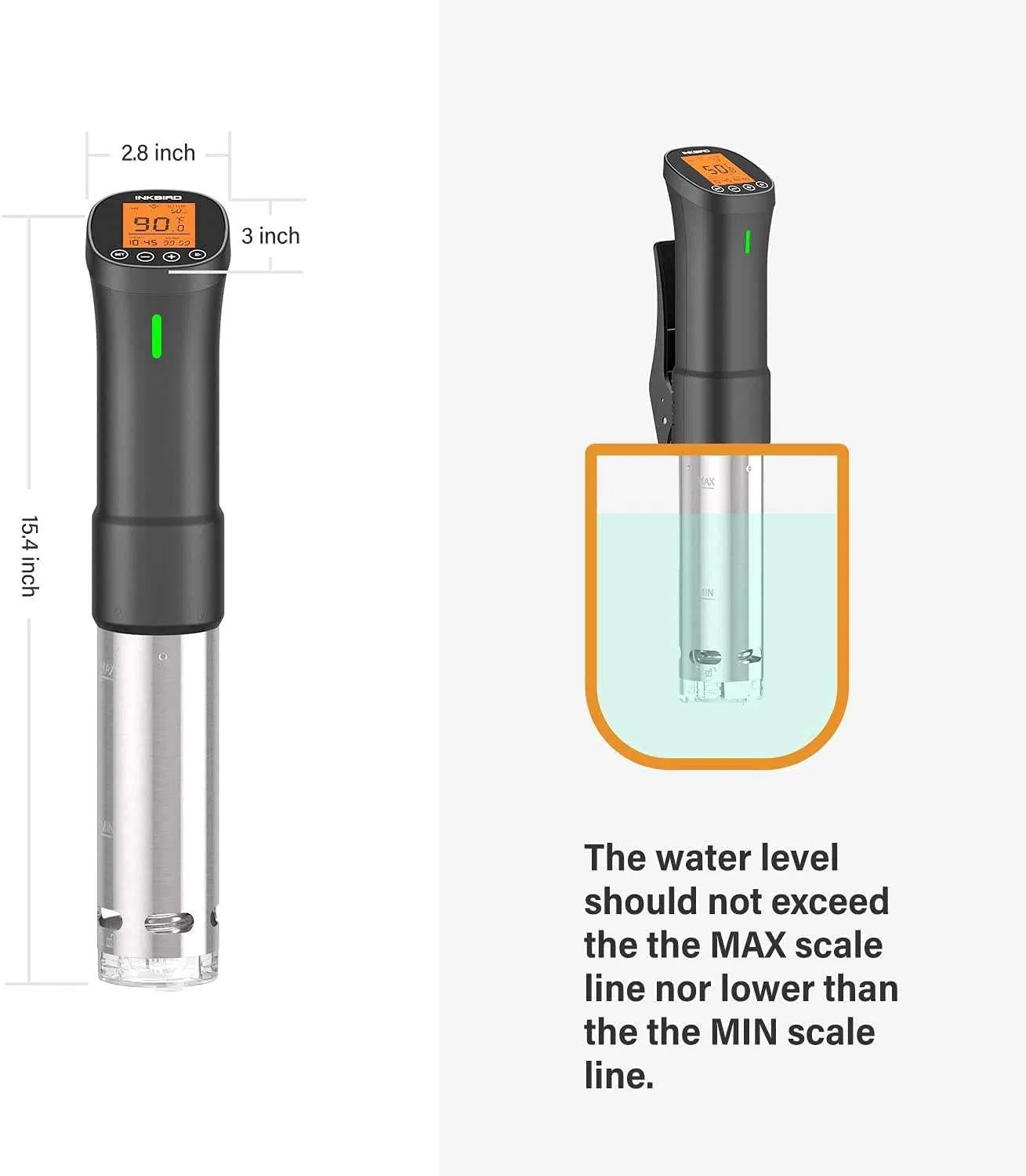 Inkbird Isv-200W 1000W Remote WiFi Control Immersion Circulator Slow Sous Vide