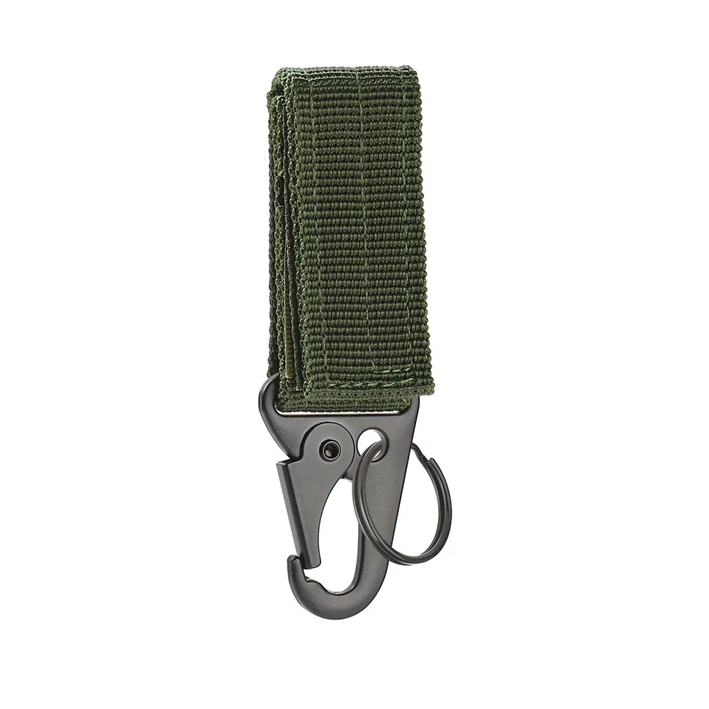 Tactical Hanging Buckle Molle Nylon Webbing Belt Triangle Buckle Outdoor Climbing Camping Tool Accessory Carabiner Keychain