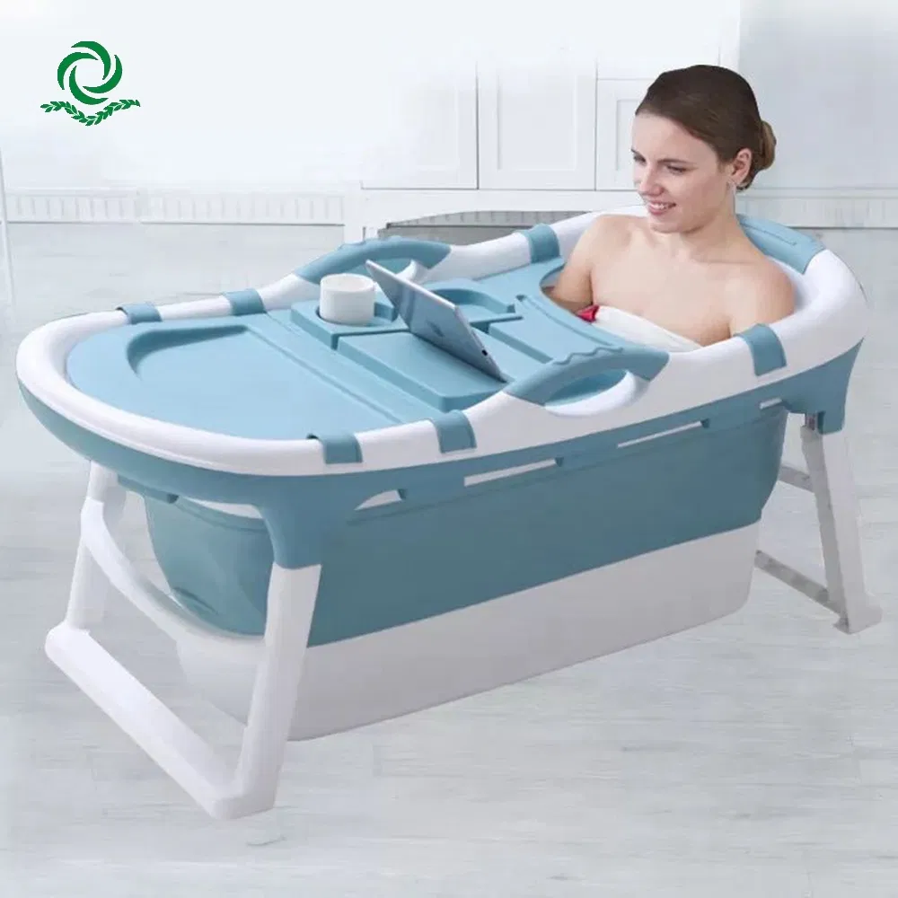 1.2*0.63*0.54m Big Portable Plastic Folding Hot SPA Bath Tub Bathroom Bathtub