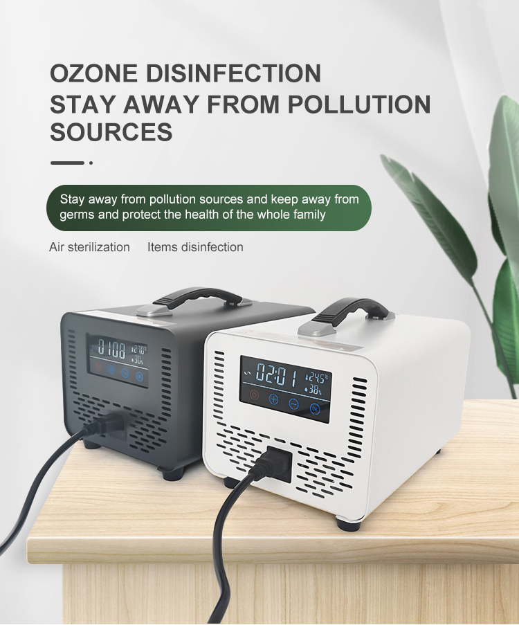 Remote Control Touch Screen Small Portable Home Car Air Disinfection Ozone Generator