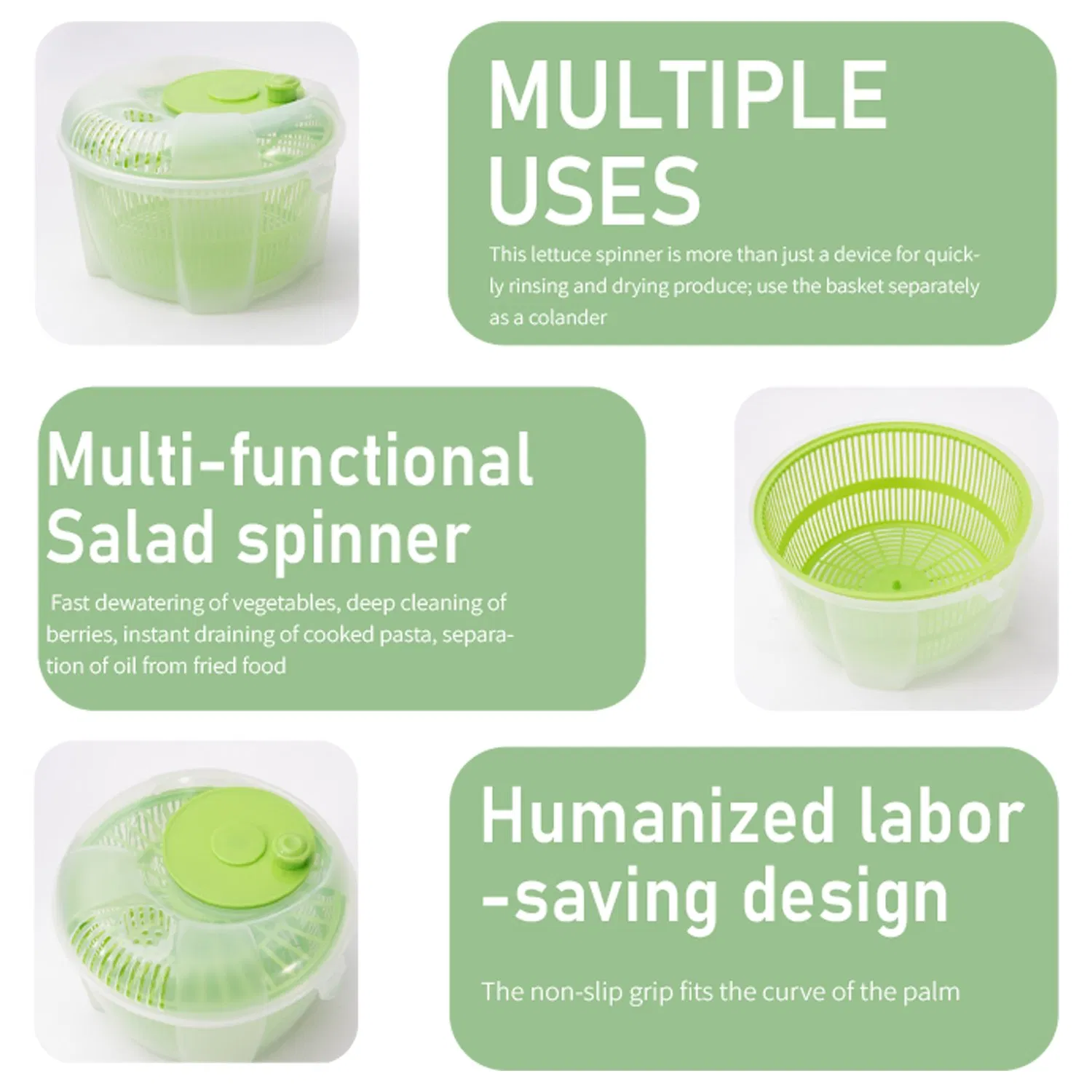 Spin Fresh Classic Hand Crank Food Dryer Your Manual Home Vegetable Spinner