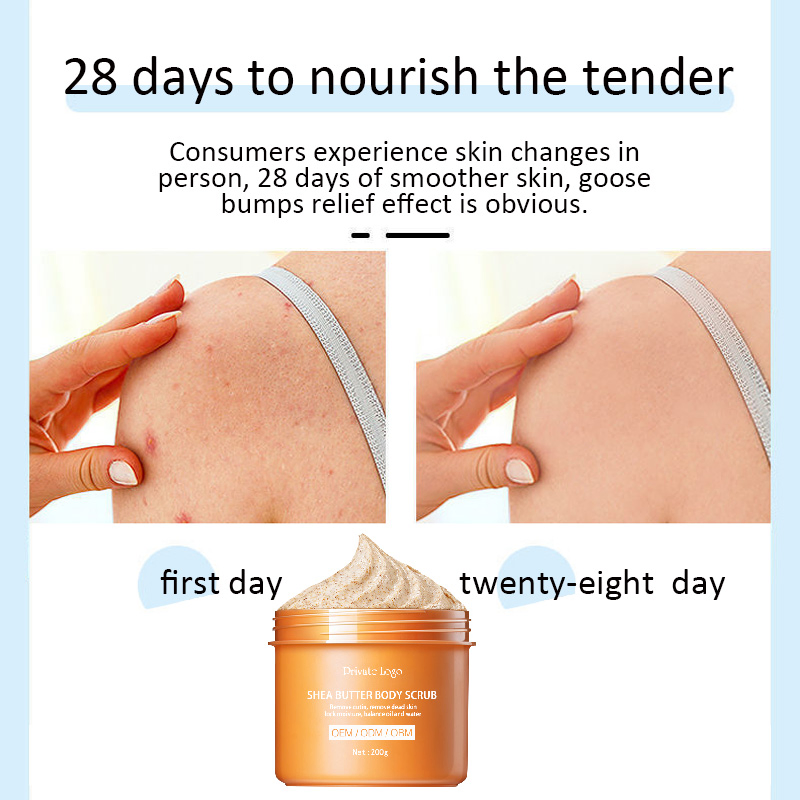 Shea Butter Body Scrub Wholesale Facial Whitening Scrub Body Skincare Body Exfoliating Scrub