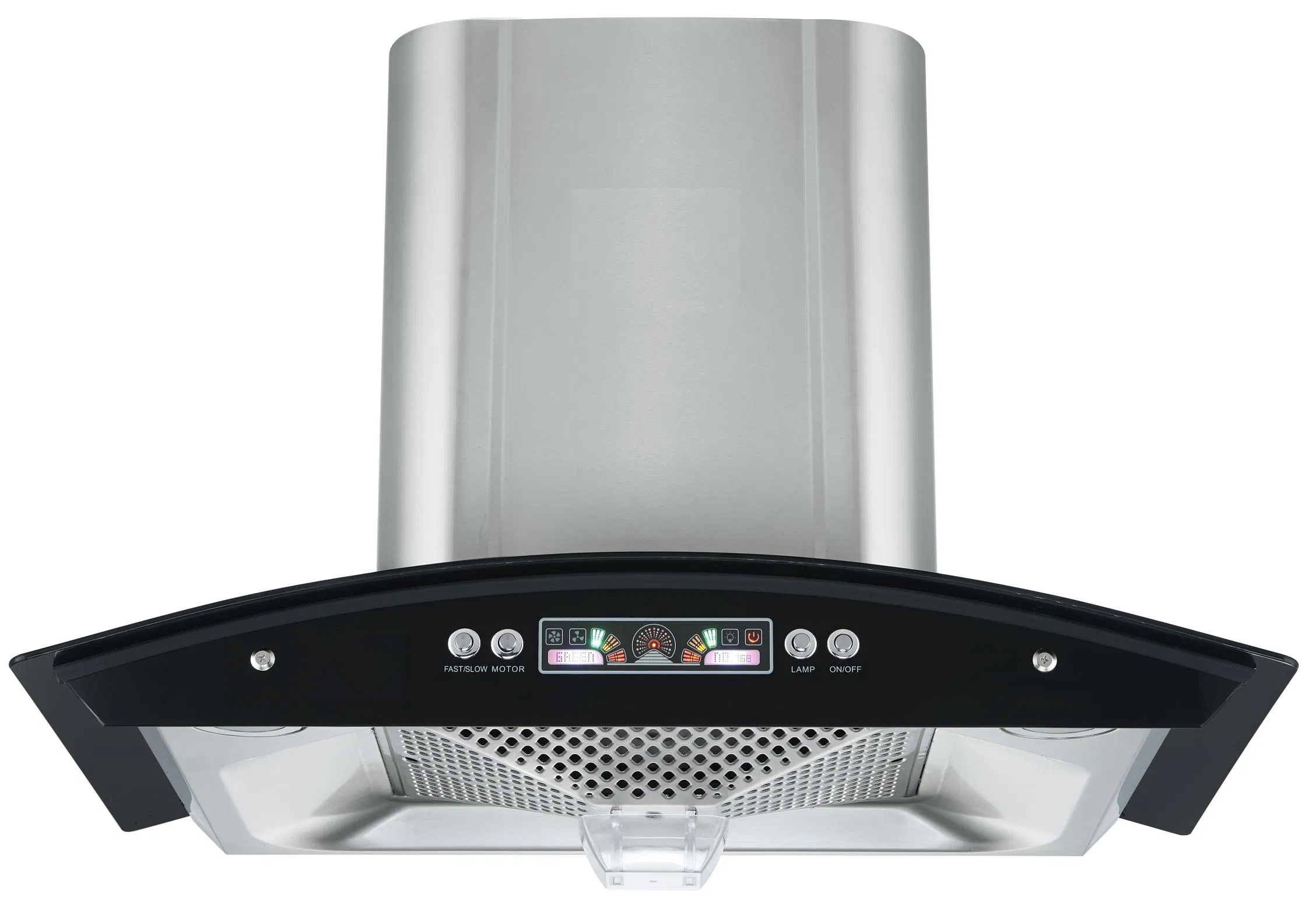 Hot Curved Hoods Stainless Steel Copper Motor 900mm Range Hood
