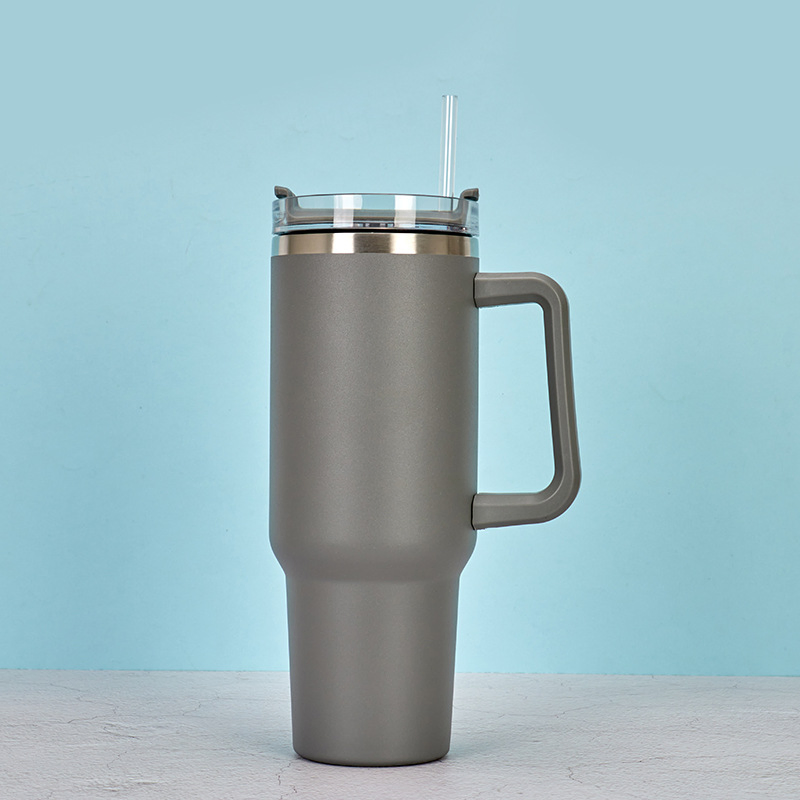 Adventure Stainless Steel Coffee Mug 40oz Tumbler with Handle Lids and Straw