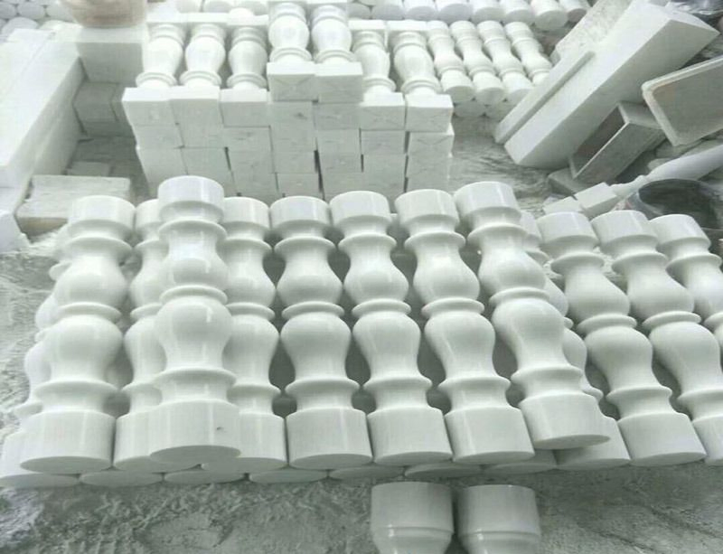 Natural Stone Red/Grey/White Granite/Marble Stone Balustrade/Baluster Price for Railing