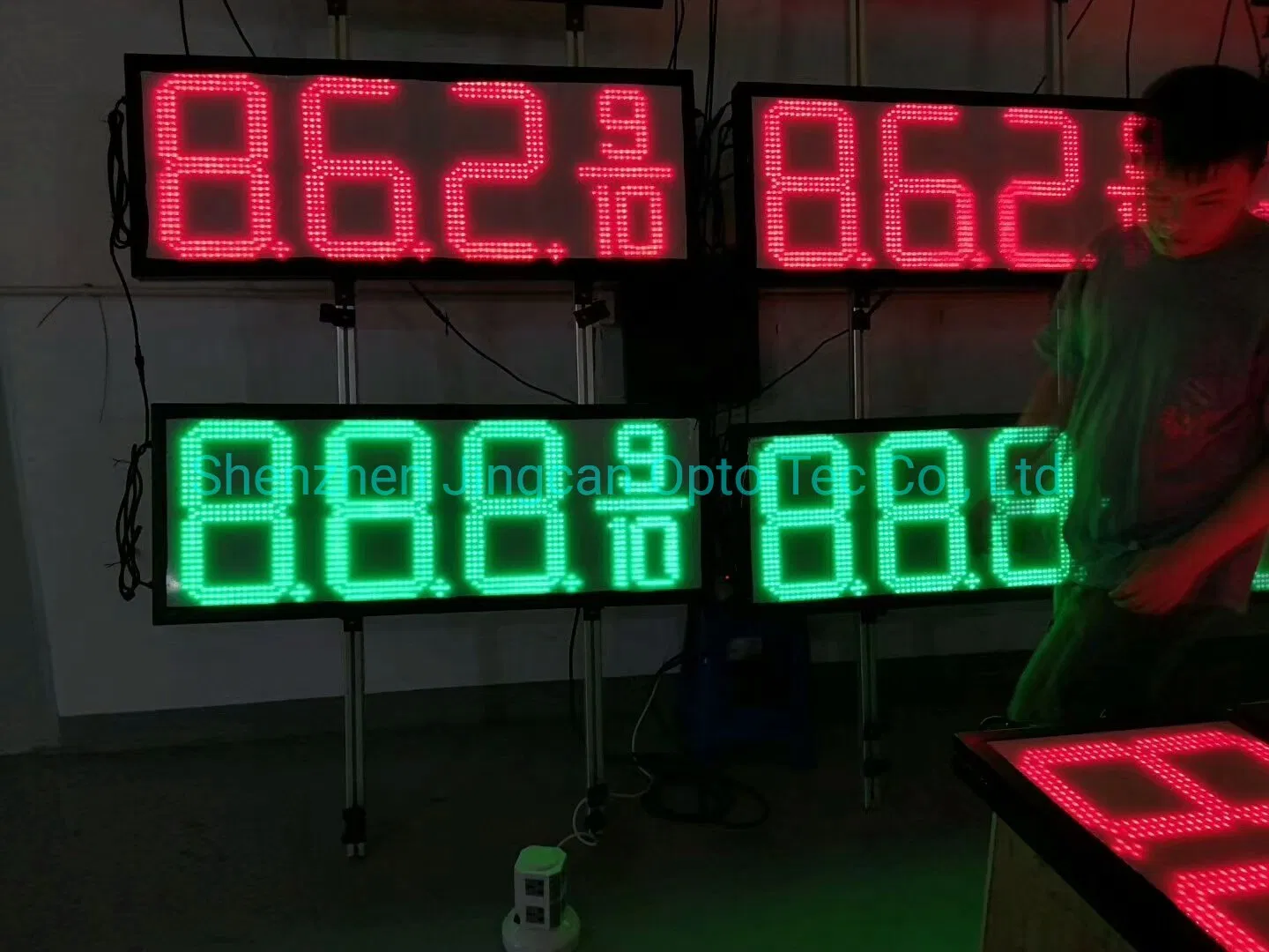 Gas Station 12 18 16inches 88.88 Digital Petrol Fuel Gas Price LED Display Sign