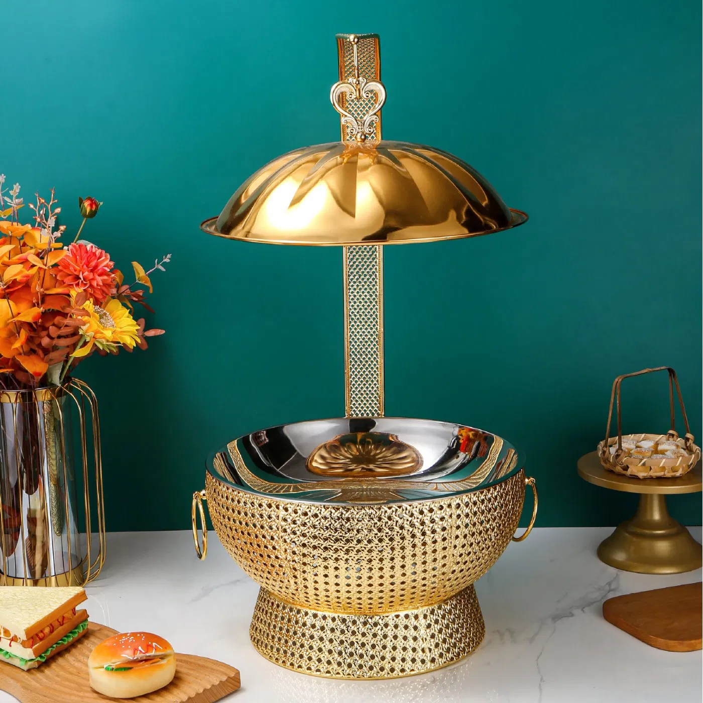 Elegant Outdoor Buffet Serving Dish for Events and Catering