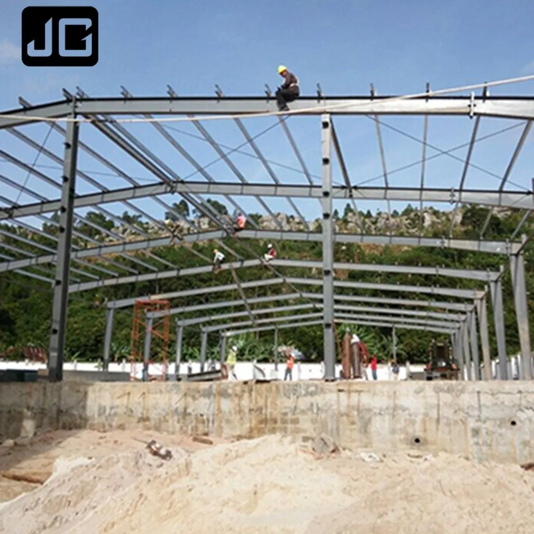 Fabrication Welded Steel Structure Construction Galvanized Painted Garage