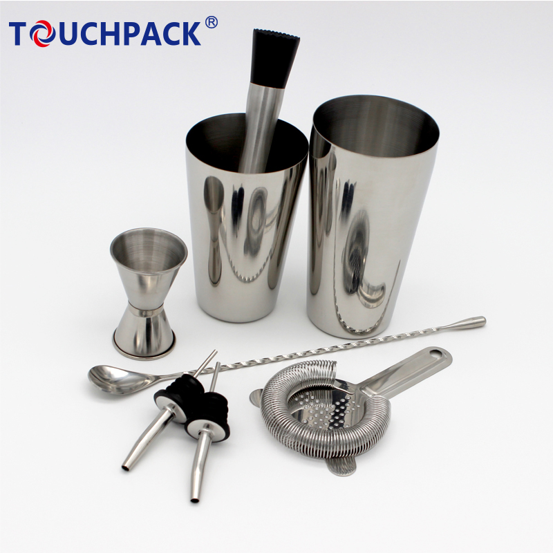 Customized Bar Set Cocktail Set Professional Stainless Steel Bar Tools