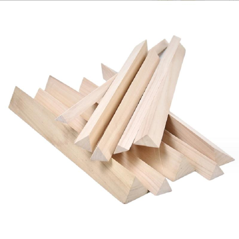 Easy Install Paulownia Triangle/Square Wood Strips for Construction Framing